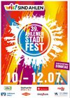 Plakat des 39. Ahlener Stadtfestes 2026